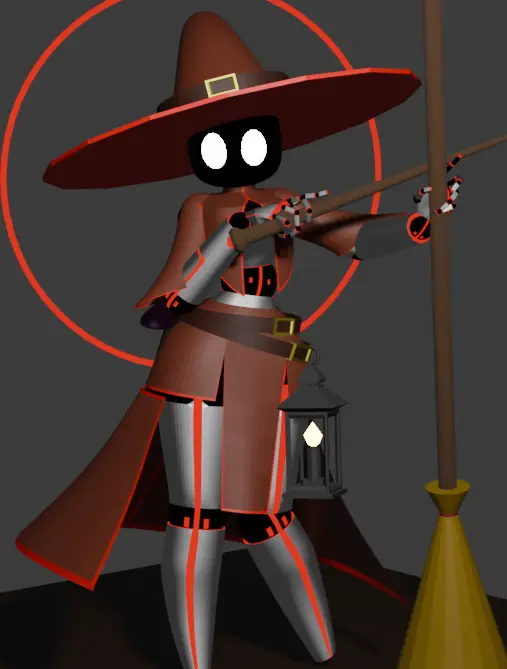 ritual machine render - portrait